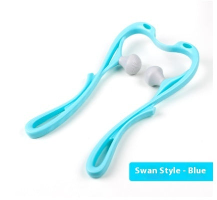 6-Roller Neck Massager with Natural Jade Scraping Board, Unisex