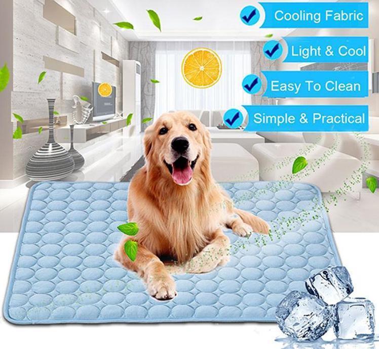 Pet Dog Cat Cooling Pad Ice Silk Summer silk fibers Cold Nest Cushion Mat