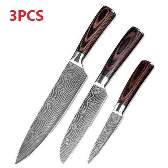 Professional Chef Knife Set 6/8-Piece Stainless Steel Kitchen Knives