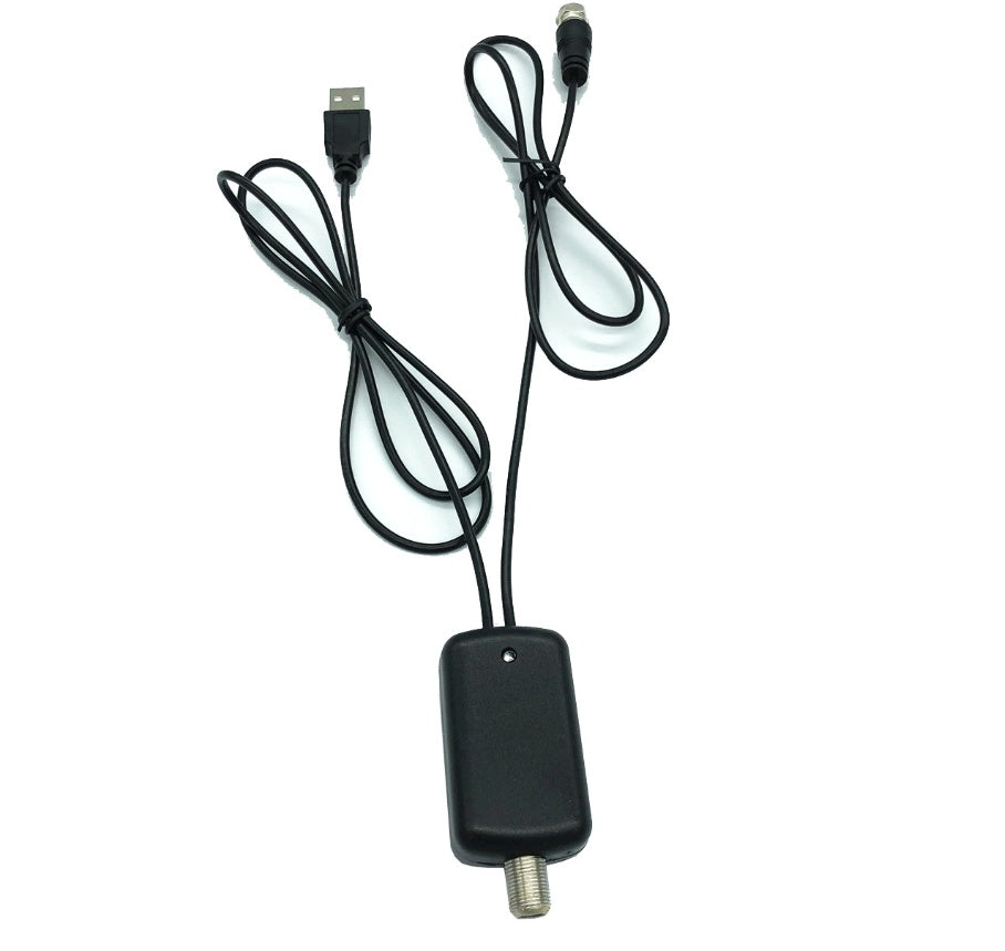 HDTV Antenna Signal Booster – Low Noise TV Amplifier Adapter