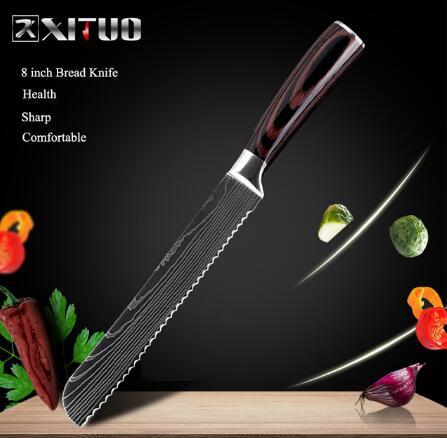 Professional Chef Knife Set 6/8-Piece Stainless Steel Kitchen Knives