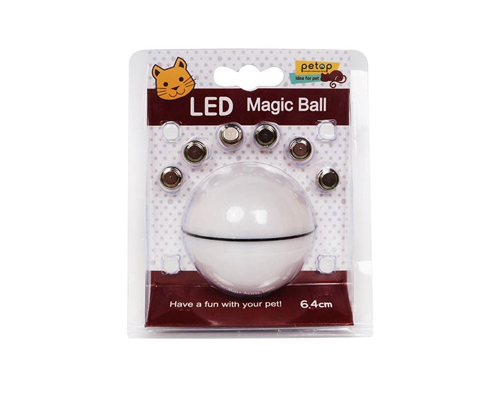 LED Rolling Cat Toy Ball – USB Rechargeable Laser Interactive Toy