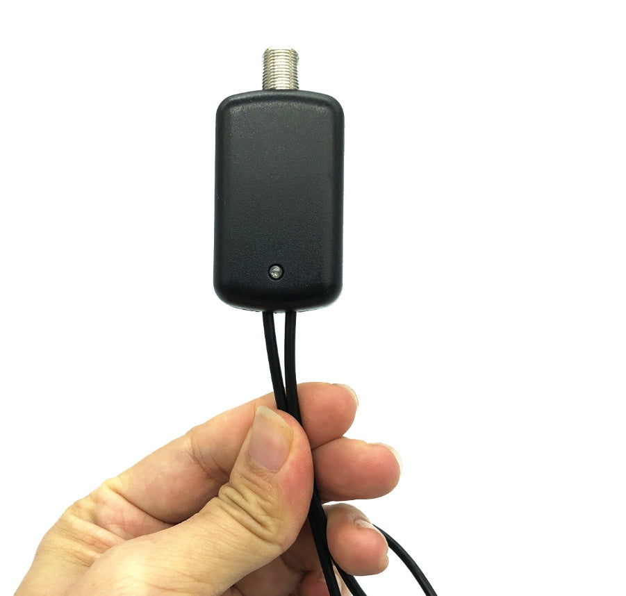 HDTV Antenna Signal Booster – Low Noise TV Amplifier Adapter