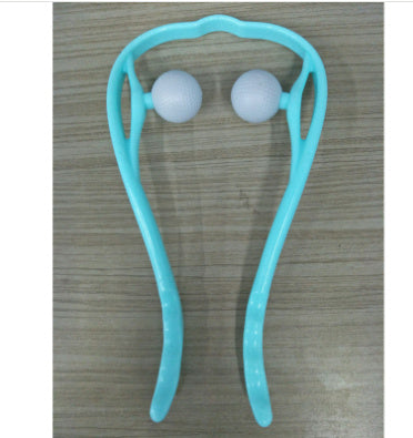 6-Roller Neck Massager with Natural Jade Scraping Board, Unisex