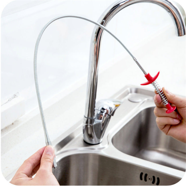 60CM Sewer Dredger Spring Pipe Cleaner Drain Clog Remover Tool