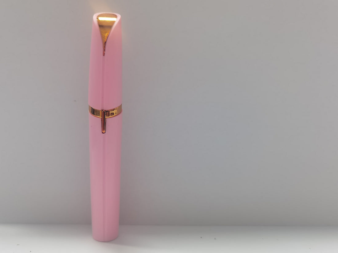 Mini Electric Eyebrow Trimmer Pen with LED Light & Painless Razor