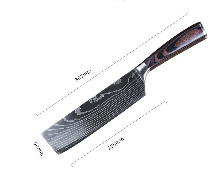 Professional Chef Knife Set 6/8-Piece Stainless Steel Kitchen Knives