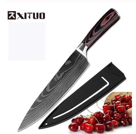 Professional Chef Knife Set 6/8-Piece Stainless Steel Kitchen Knives