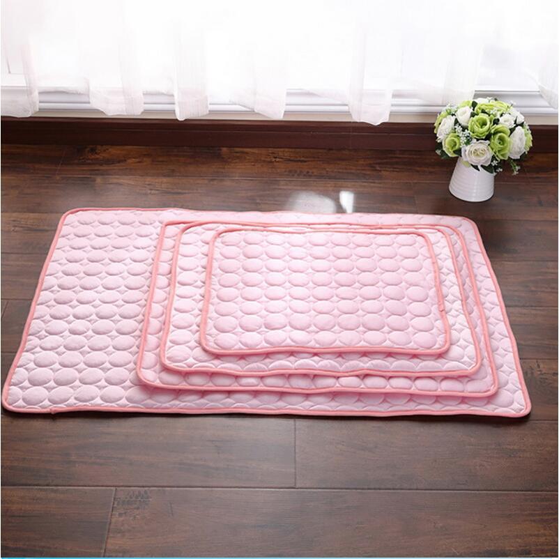 Pet Dog Cat Cooling Pad Ice Silk Summer silk fibers Cold Nest Cushion Mat