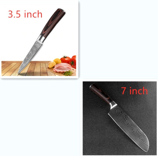 Professional Chef Knife Set 6/8-Piece Stainless Steel Kitchen Knives