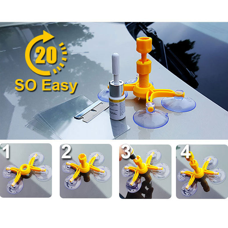 Car Window Glass Repair Kit Scratch Crack Restore Polishing Tool