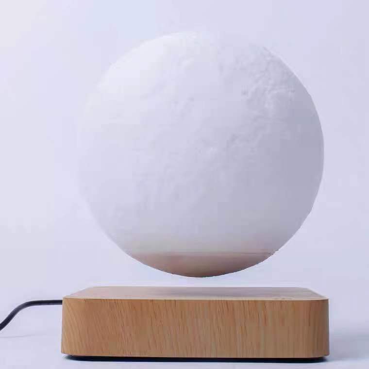 Magnetic Levitation Moon Lamp 3D Printed Planet Night Light Decor