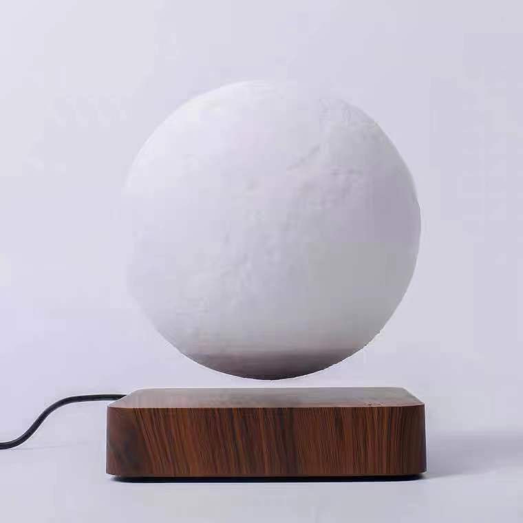 Magnetic Levitation Moon Lamp 3D Printed Planet Night Light Decor