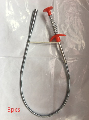 60CM Sewer Dredger Spring Pipe Cleaner Drain Clog Remover Tool