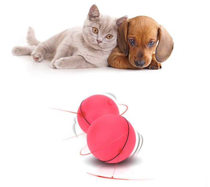 LED Rolling Cat Toy Ball – USB Rechargeable Laser Interactive Toy
