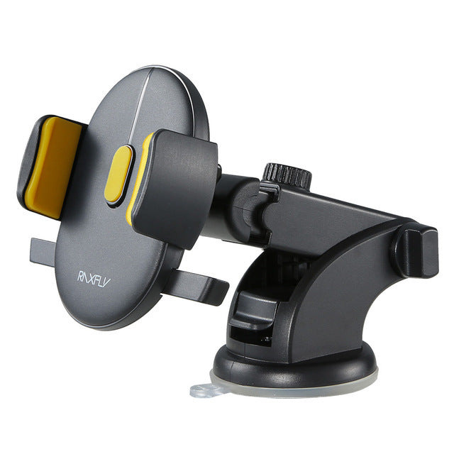 Telescopic Car Phone Holder Dashboard Suction Cup 360° Mount