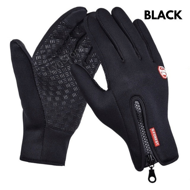 Winter Touch Screen Motorcycle Riding Gloves Waterproof Fleece