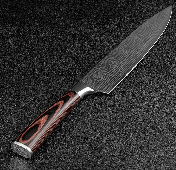 Professional Chef Knife Set 6/8-Piece Stainless Steel Kitchen Knives