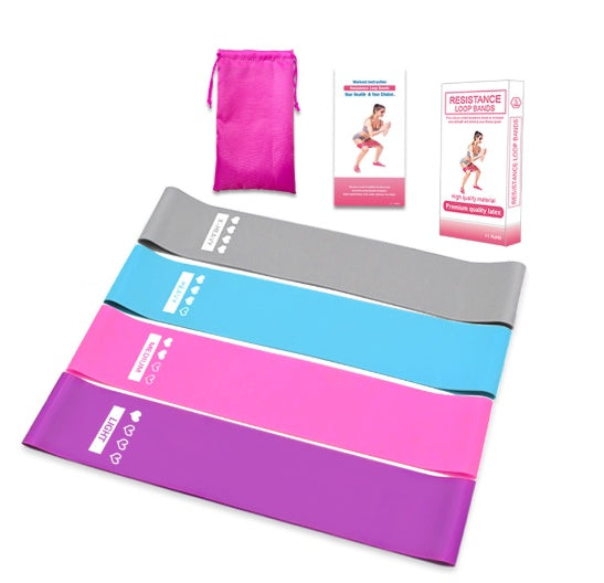 Resistance Bands Set for Fitness, Yoga, Pilates & Bodybuilding