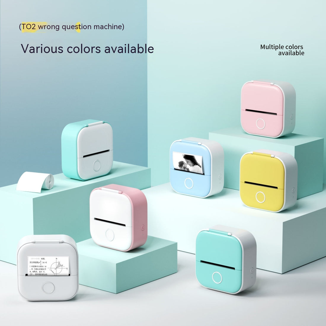 Portable Mini Thermal Label Printer Bluetooth Inkless Photo Printer