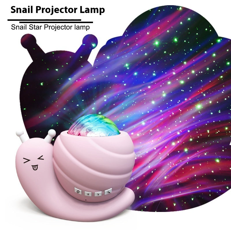 Snail Starry Sky Projection Lamp with USB & Remote Control
