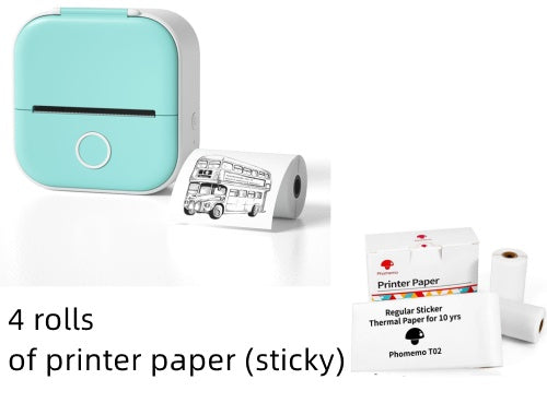 Portable Mini Thermal Label Printer Bluetooth Inkless Photo Printer