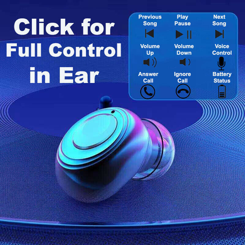 TWS Wireless 5.1 Bluetooth Earbuds with LED Display & Waterproof