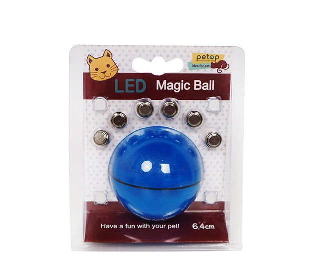 LED Rolling Cat Toy Ball – USB Rechargeable Laser Interactive Toy