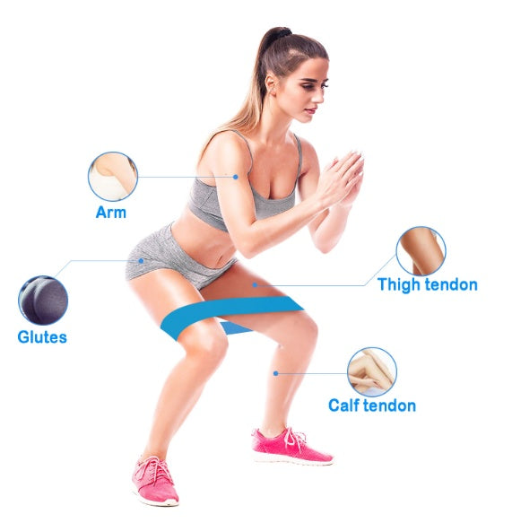 Resistance Bands Set for Fitness, Yoga, Pilates & Bodybuilding