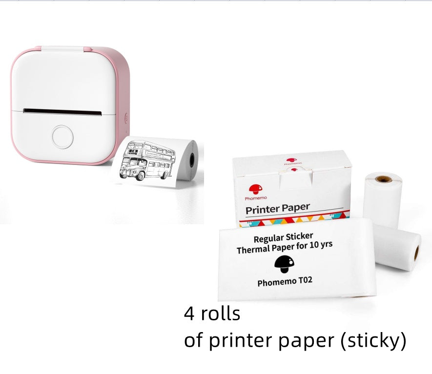 Portable Mini Thermal Label Printer Bluetooth Inkless Photo Printer