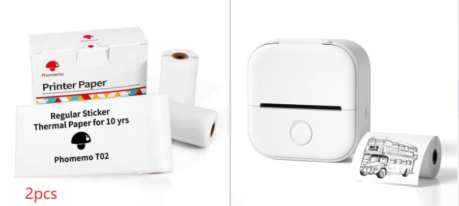 Portable Mini Thermal Label Printer Bluetooth Inkless Photo Printer