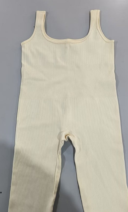 Women’s Suspender Tank Top Tights Long Sleeve Spandex Leisure Wear