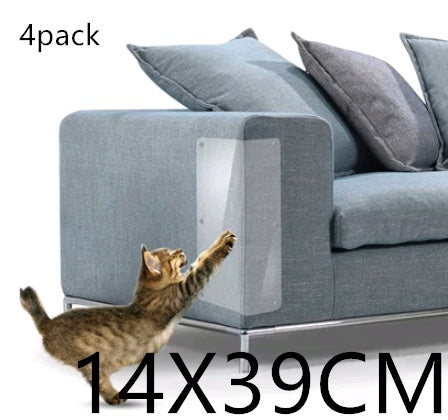 Transparent Cat Claw Protector Pads – Anti-Scratch Sofa & Furniture Guard