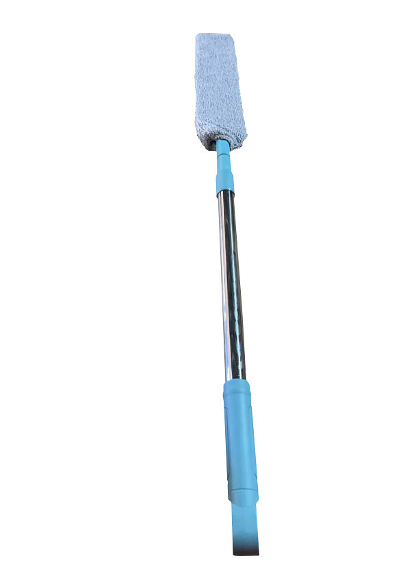 Retractable Bed Bottom Cleaning Brush with Microfiber Dust Remover
