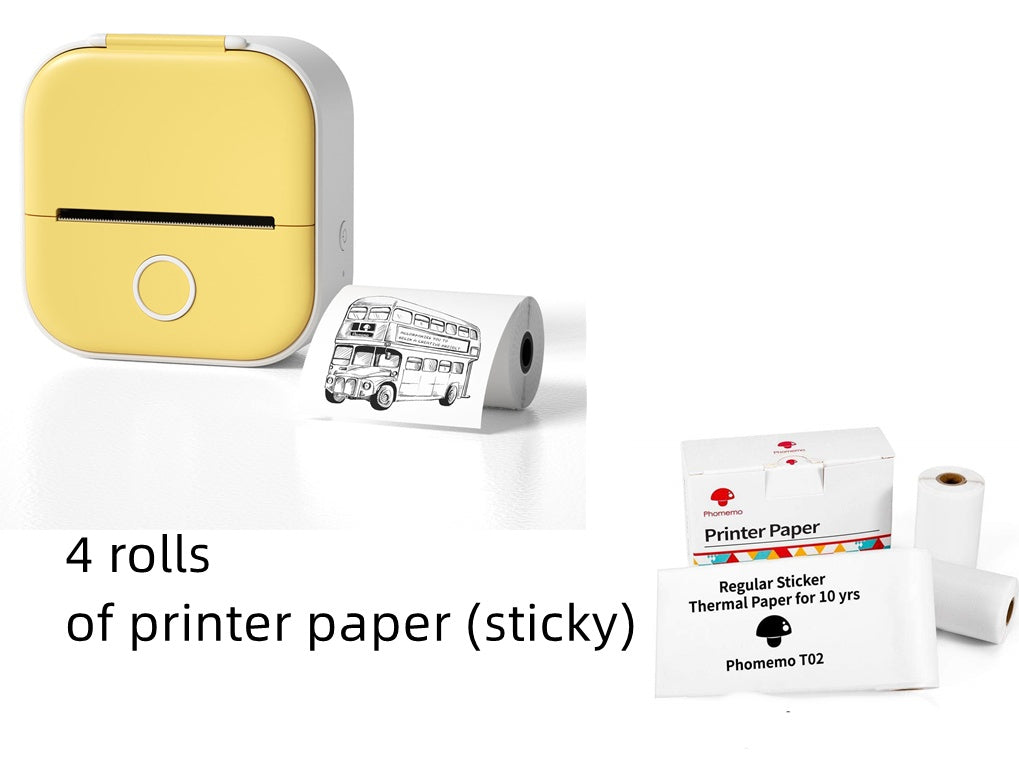 Portable Mini Thermal Label Printer Bluetooth Inkless Photo Printer