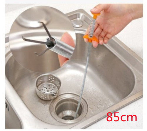 60CM Sewer Dredger Spring Pipe Cleaner Drain Clog Remover Tool