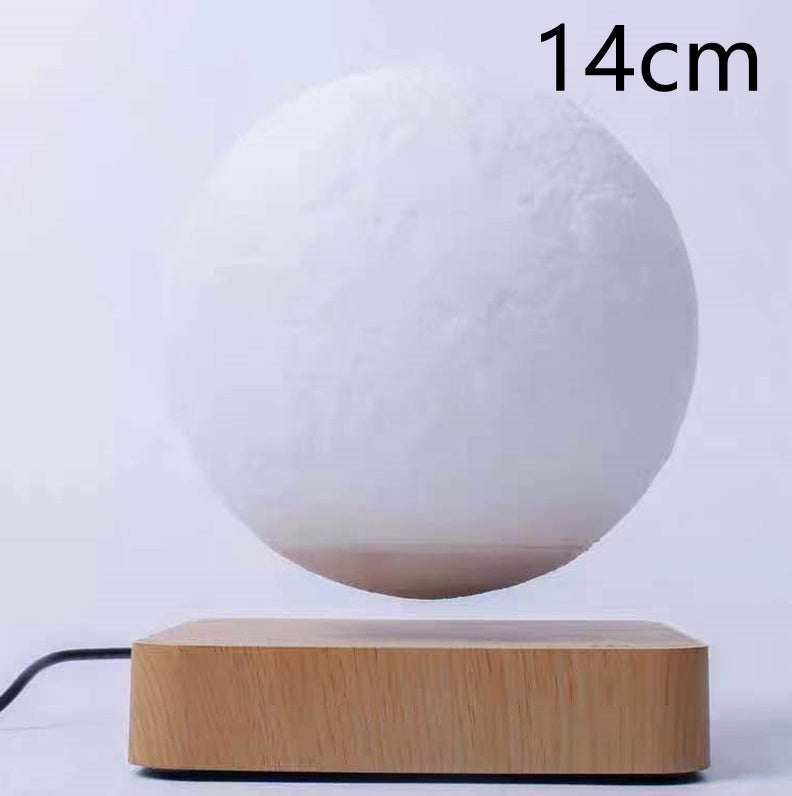 Magnetic Levitation Moon Lamp 3D Printed Planet Night Light Decor