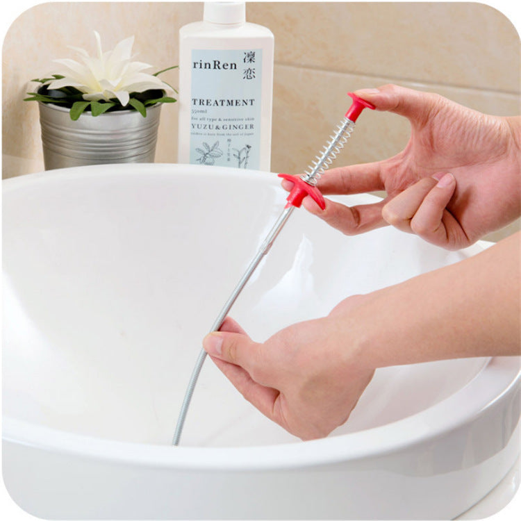 60CM Sewer Dredger Spring Pipe Cleaner Drain Clog Remover Tool