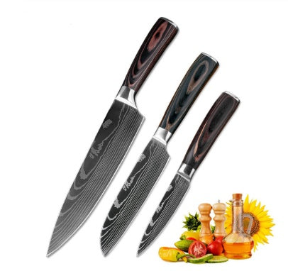 Professional Chef Knife Set 6/8-Piece Stainless Steel Kitchen Knives
