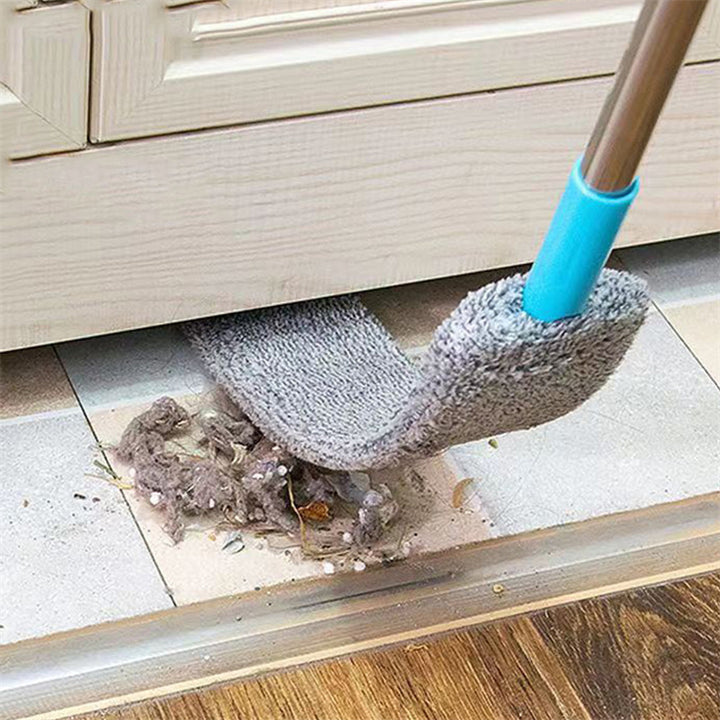 Retractable Bed Bottom Cleaning Brush with Microfiber Dust Remover