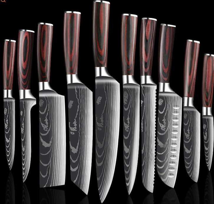 Professional Chef Knife Set 6/8-Piece Stainless Steel Kitchen Knives