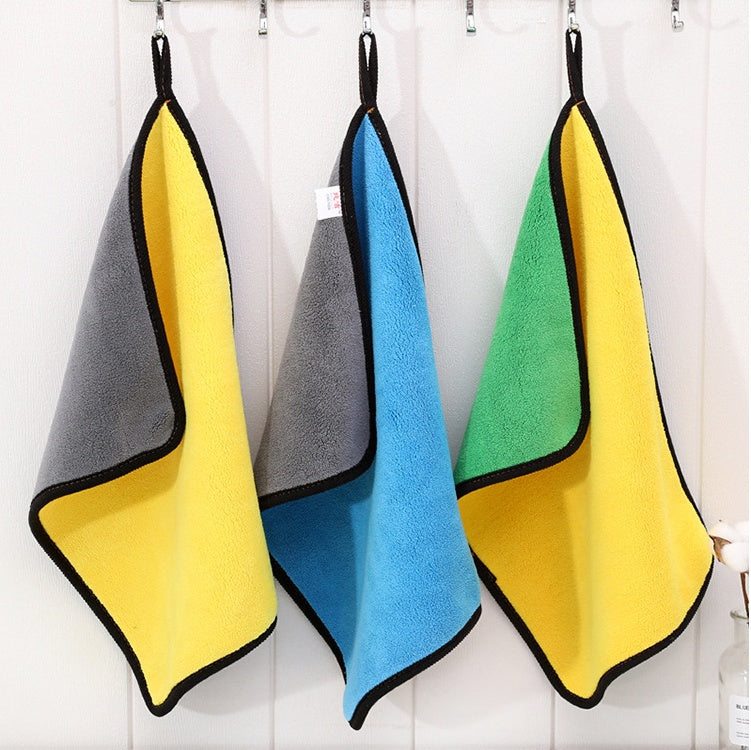 Two-Color Dual-Sided Microfiber Car Wash Towel Scratch-Free