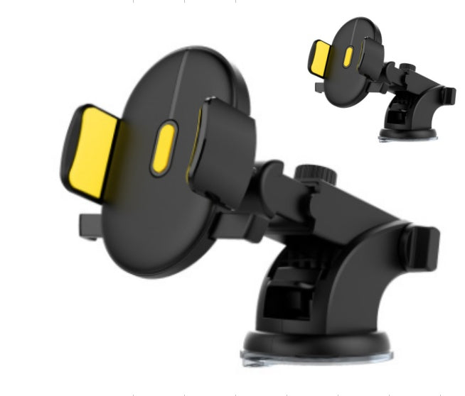 Telescopic Car Phone Holder Dashboard Suction Cup 360° Mount