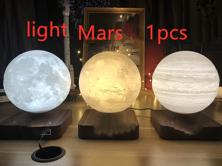 Magnetic Levitation Moon Lamp 3D Printed Planet Night Light Decor