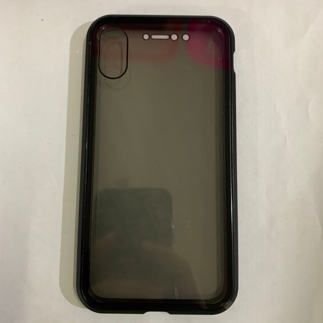 Anti-Peep Magnetic Privacy Glass Phone Case for iPhone Protection