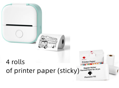 Portable Mini Thermal Label Printer Bluetooth Inkless Photo Printer