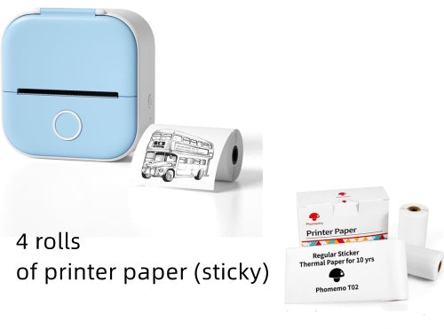 Portable Mini Thermal Label Printer Bluetooth Inkless Photo Printer