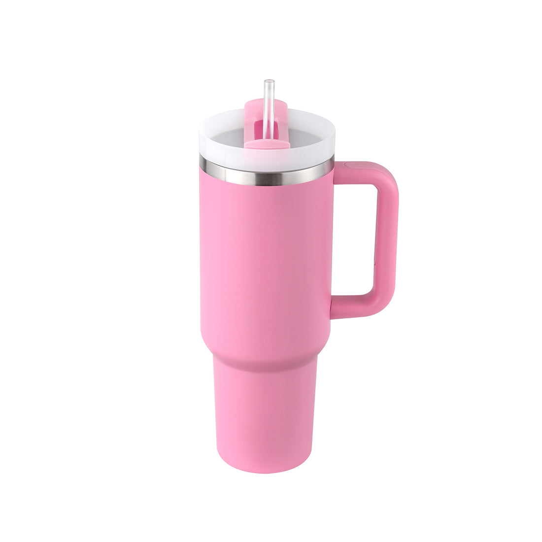 40oz Stainless Steel Tumbler with Handle Straw Insulated Travel Mug