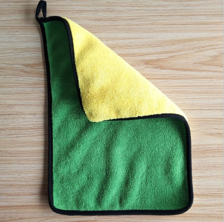 Two-Color Dual-Sided Microfiber Car Wash Towel Scratch-Free