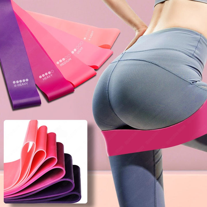 Resistance Bands Set for Fitness, Yoga, Pilates & Bodybuilding